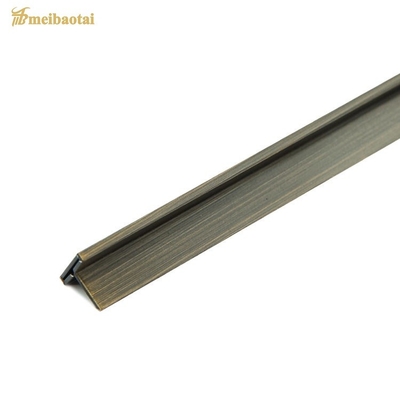 Bronze Copper Decorative Metal Wall Tile Trim T6 Shape Stainless Steel Profile