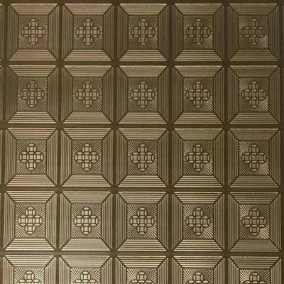 Bon prix Couleur or rose revêtue de tôle en acier inoxydable en relief de 4x8 pieds de qualité 201 en ligne