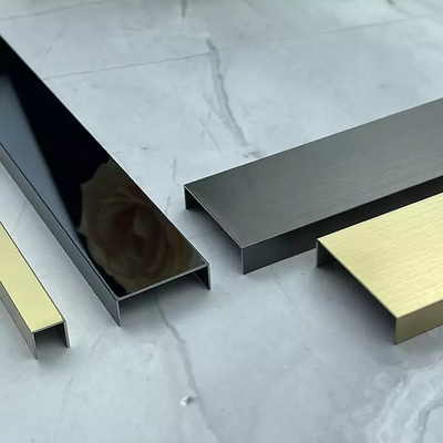 L'équilibre solides solubles décoratifs de l'acier inoxydable U de couleur de PVD couvrent de tuiles l'équilibre 12mm