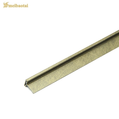Bronze Copper Decorative Metal Wall Tile Trim T6 Shape Stainless Steel Profile