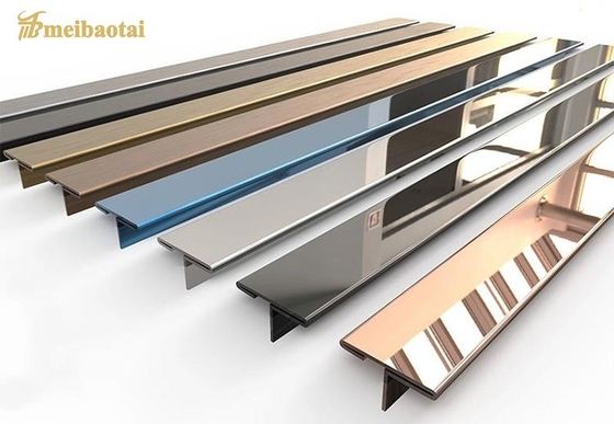 Équilibre de tuile du profil T de décoration de bande rebord de tuile d'acier inoxydable d'ASTM 8FT