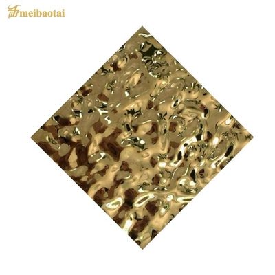 Bon prix Miroir d' or L' eau ondulée feuille décoration mur, tasse, maison, plafond en ligne