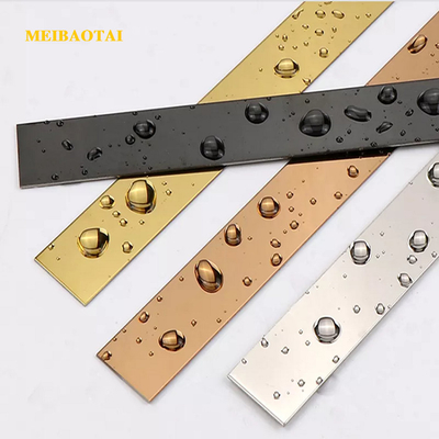 Empreinte digitale 12mm de bandes tactiles décoratives d'acier inoxydable du miroir anti