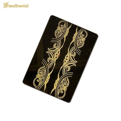 Tôle d'ascenseur en acier inoxydable 304 de 8 pieds x 4 pieds, épaisseur de 1,0 mm, avec surface polie/gravée pour plaques décoratives d'ascenseur