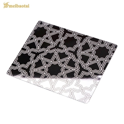 Épaisseur de gravure à l'eau-forte polonaise de la feuille 1.0mm d'acier inoxydable de miroir enduit de couleur de PVD