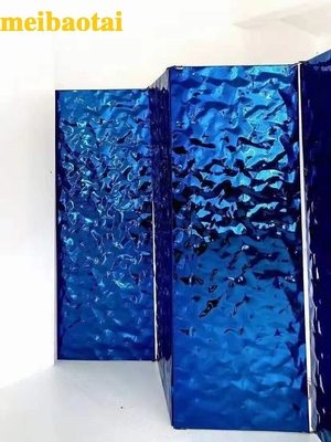 300 largeur bleue de la vague d'eau de feuille d'acier inoxydable de série 1500mm