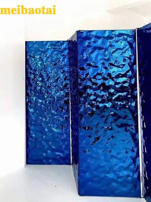 Tôle d'acier inoxydable de grade 304 avec motif vague d'eau et plaque métallique laminée à froid de 1500 mm de largeur