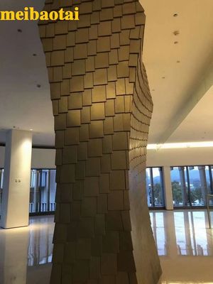 Bon prix Produit de décoration de feuille d'acier inoxydable de relief par couleur en bronze de quatre pieds en ligne