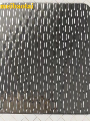 l'épaisseur de 1.0mm a gravé le timbre en refief de miroir d'or de feuille d'acier inoxydable a fini le bord fendu