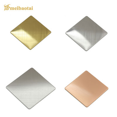 0.55mm Épaisseur 304 Grade Hairline tôle en acier inoxydable 1219x2438mm pour les panneaux d'ascenseur