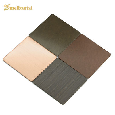 Bon prix Vibration sablée décorative de cuivre antique de tôle d'acier inoxydable en ligne