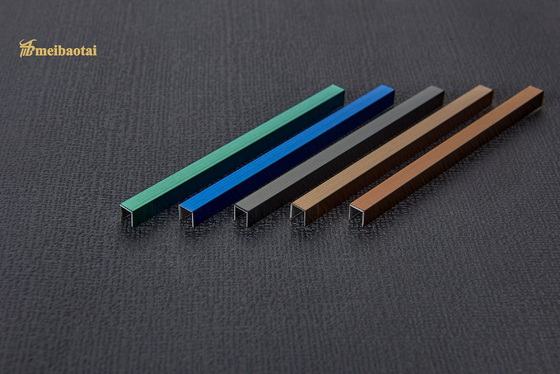 Taille de finition u6-u50 de miroir de couleur de fente de l'équilibre U de tuile de l'acier inoxydable 304
