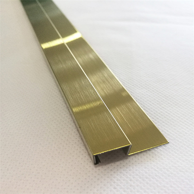 profil d'or en métal U d'équilibre de tuile d'acier inoxydable de miroir du délié 201 304