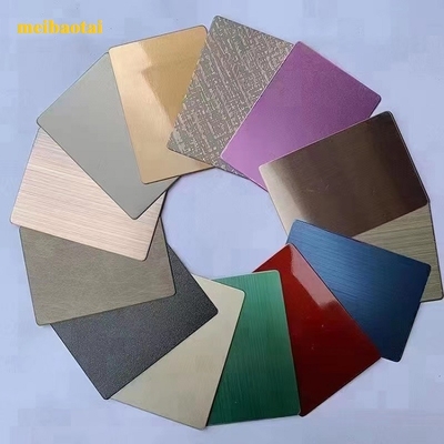 Épaisseur décorative de la feuille 4x8 0.6mm d'acier inoxydable de finition de miroir