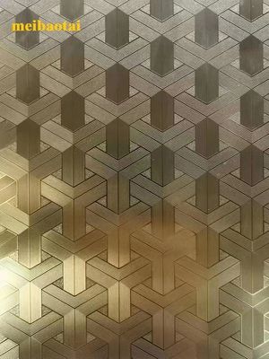 Bon prix DIN 0,95 mm Thk miroir en or gravé en acier inoxydable en ligne