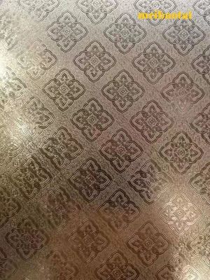 Tôle d'acier inoxydable gravée miroir argenté, épaisseur 1 mm, conforme à la norme DIN