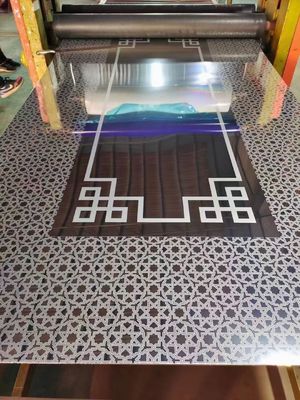 304 feuille d'acier inoxydable 0,95 mm d'épaisseur avec surface poli/gravé pour plaque décorative d'ascenseur