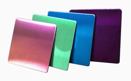 Résistant à froid laminé en acier inoxydable plaque miroir NO.4 Couleur de la ligne de cheveux