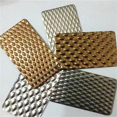 Plaque en acier inoxydable 304 à paroi 3D estampillée