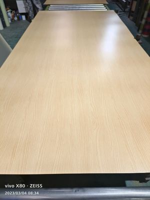 Bon prix Décoration Imitation de bois massif Grain en acier inoxydable feuilles 3D mur en ligne