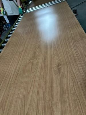 Bon prix 201 304 Imitation bois Grain feuilles d'acier inoxydable Porte décoration hôtelière en ligne