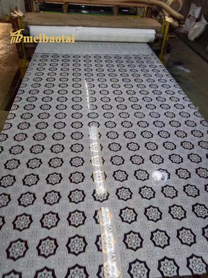 Finition de miroir d'or gravure feuille d'acier inoxydable 0,95 mm épaisseur 1219x2438 mm pour la décoration de l'ascenseur
