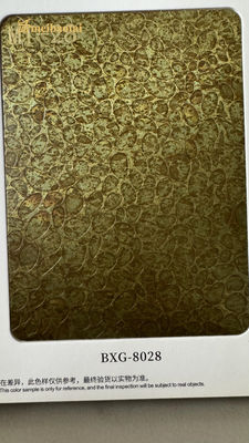 Bon prix Imitation murale rétro Les feuilles d'acier inoxydable décoratives en cuivre antique en ligne