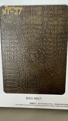 Bon prix 201 304 Décoration Imitation Ancien cuivre Plaques d'acier inoxydable 3D Mur en ligne