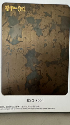 Bon prix Décoration murale en 3D Imitation ancien cuivre feuilles d'acier inoxydable en ligne