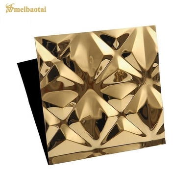 La feuille en acier inoxydable en relief avec un fort effet décoratif et de mode pour la décoration des murs et des plafonds