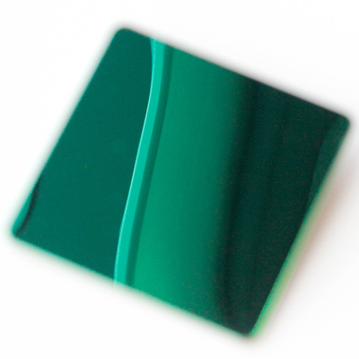 Miroir PVD Verte couleur de revêtement de tôle d'acier inoxydable décoratif