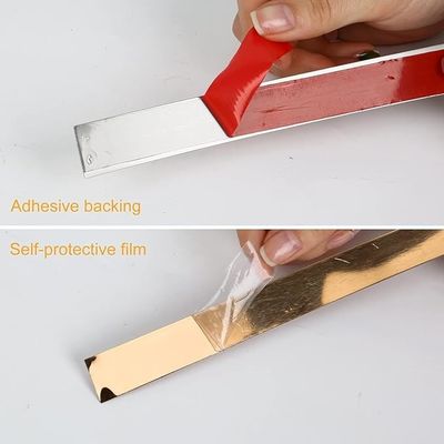 Bon prix Ruban adhésif à rouleau plat en acier inoxydable métallique avec revêtement de couleur en ligne