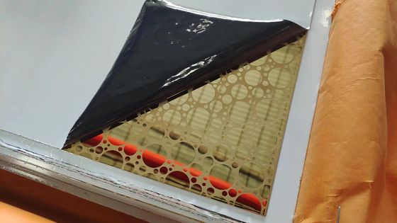 Bon prix 1.0 mm épaisseur miroir d'or gravé en acier inoxydable en ligne