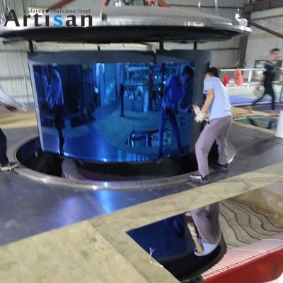 Bon prix Panneau PVD en acier inoxydable à miroir bleu standard ASTM en ligne