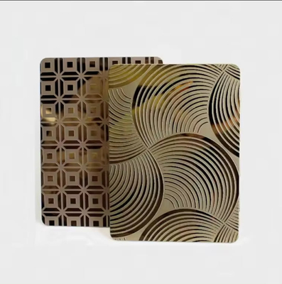 Plaque d'acier inoxydable à motif standard AISI gravée