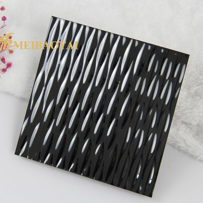Bon prix Plaque en acier inoxydable 304 201 noir miroir estampé avec une épaisseur de 0,85 mm pour mur et plafond décoratifs en ligne
