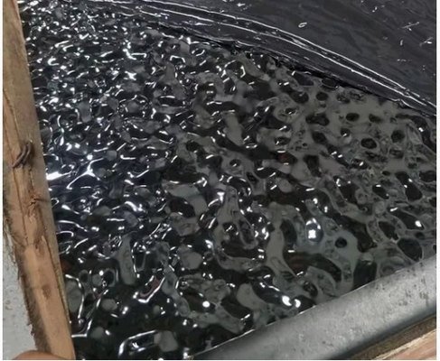 Revêtement de couleur PVD sur tôle d'acier inoxydable à ondulations d'eau pour véhicules de restauration