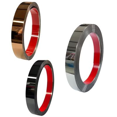 Bon prix Ruban adhésif plat en acier inoxydable miroir or rose or en ligne