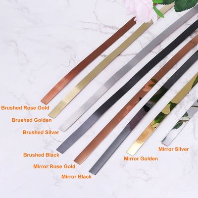 Bon prix Ruban adhésif en rouleau SS en acier inoxydable en or rose miroir avec revêtement de couleur PVD et qualité 201 en ligne