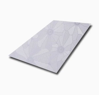 Tôle décorative en acier inoxydable SS304 gaufrée à motif floral 201