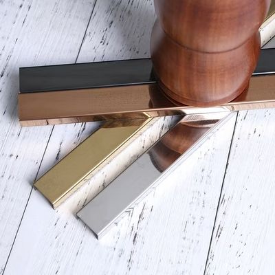 Bon prix Garniture de carrelage d'angle en acier inoxydable 304, profil en U, avec miroir/NO.4/Surface capillaire en longueur de 10 pieds en ligne