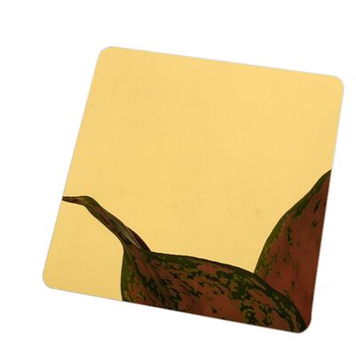 Vente à chaud de miroir en or couleur en acier inoxydable