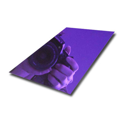 Bon prix Plaque d'acier inoxydable de finition de miroir violet PVD en ligne