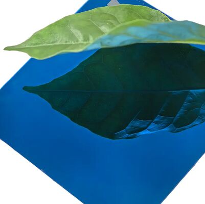 Bon prix Ss201 Miroir bleu Pvd feuille de couleur Décoration Plaque en acier inoxydable en ligne