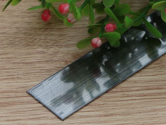 Bande adhésive en acier inoxydable 201 avec revêtement PVD couleur finition hairline, pour bordures de carrelage