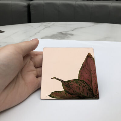 Bon prix Plaque décorative en acier inoxydable 201 avec revêtement PVD Bronze Miroir, finition de surface 6K/8K en ligne