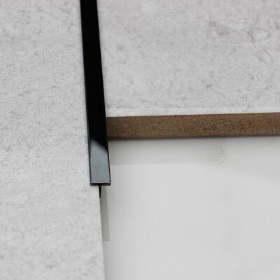 PVD miroir noir 10 pieds en acier inoxydable bordure de garniture 304 forme