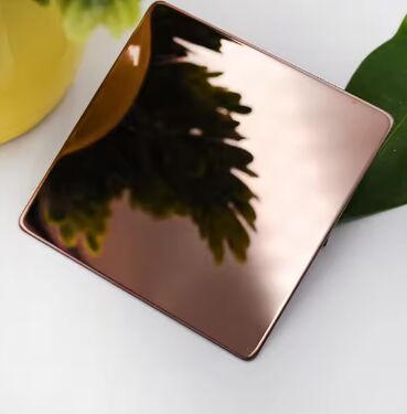 Des feuilles d'acier inoxydable couvertes de couleur PVD de luxe pour la décoration intérieure moderne