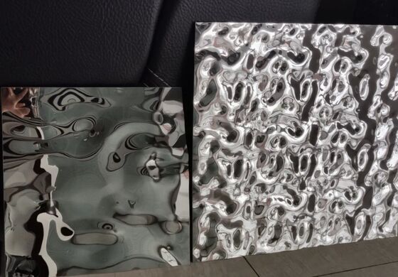 Bon prix Acier inoxydable à ondulation d'eau miroir: plaque décorative à haut reflet en ligne