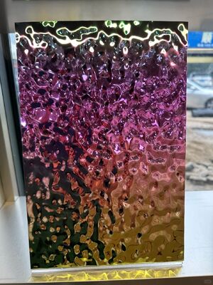 Bon prix 0.65mm épaisseur argent miroir finition feuille d'acier inoxydable PVD pour le plafond et la décoration des murs en ligne